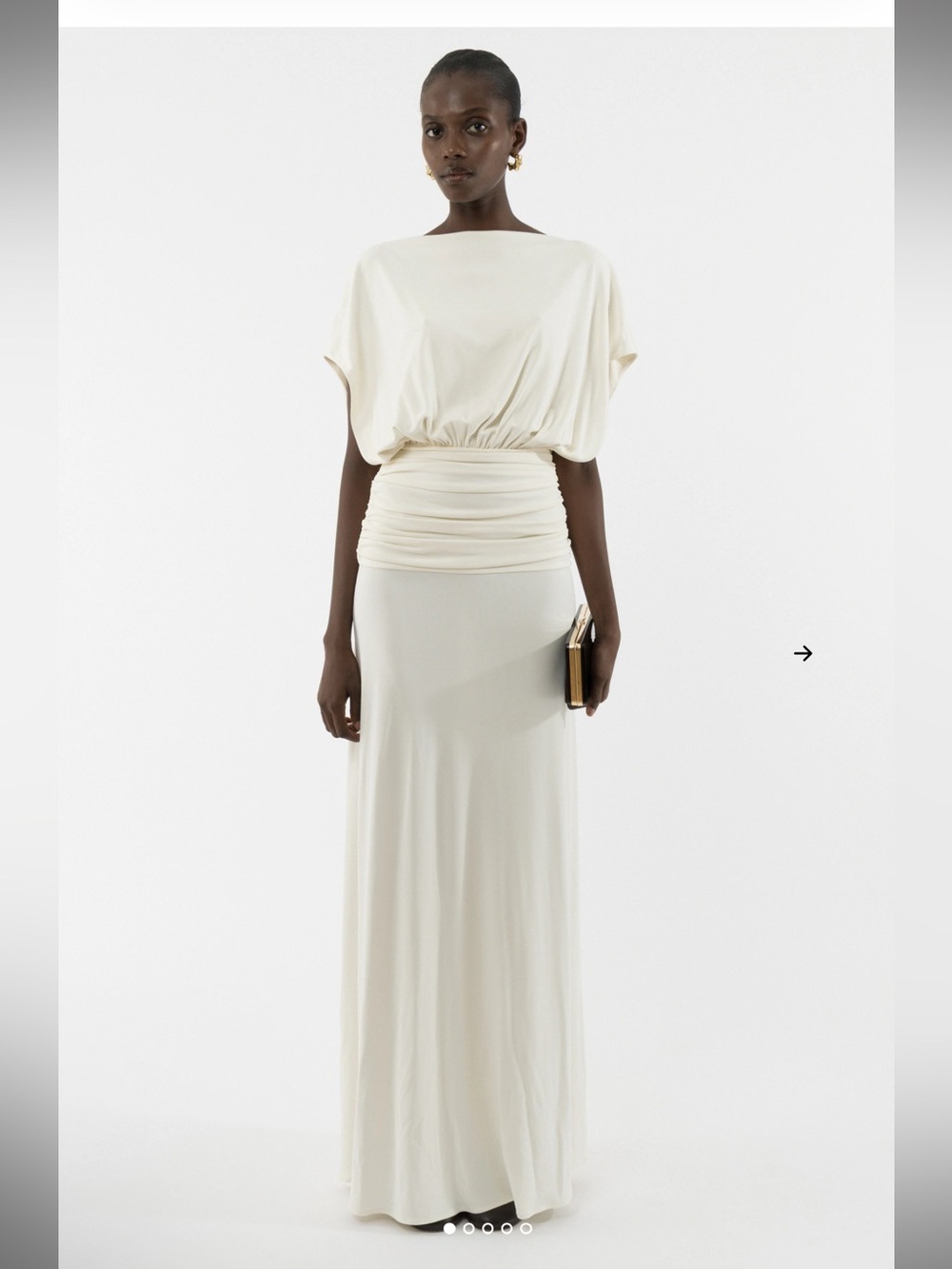 ARAKII Off-White Maxi Dress - Elegant Women’s Gown